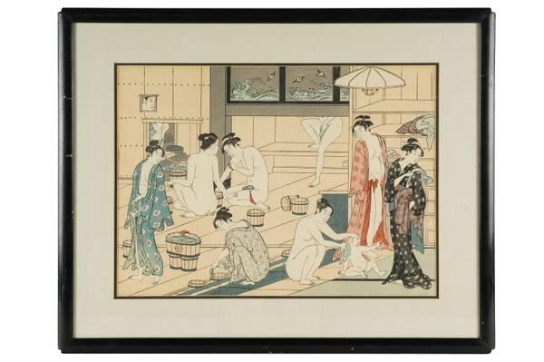 Japanese Bathing Scene 1