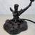 Cherub Angel Ornate Cast Iron Bronze Tone Desk Table Top Lamp 2 thumbnail