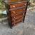 Dark walnut finish 5 drawer dresser with flip top mirror 2 thumbnail