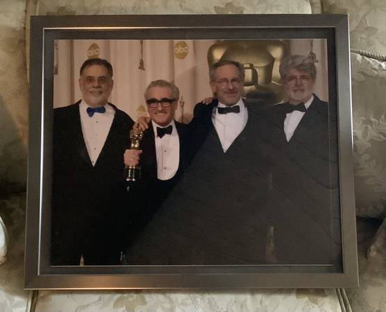 MOVIE DIRECTORS FRAMED 22 X 28: LUCAS, SPIELBERG, COPPOLA, SCORSESSE 1