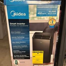 Midea MAP12S1TBL-A (Smart Inverter, 450 sq ft, 12,000 BTU ASHRAE/10,00 1