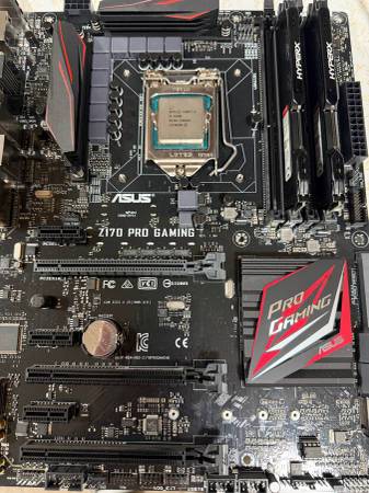 Intel Core i5 6600K & Asus Z170 Pro Gaming mobo - $99 - computer