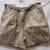 Vintage Women's Khaki Zip-Up Shorts by Emotions 1 thumbnail