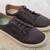Olukai Pehuea Li 'Ili Convertible Leather Sneaker, dark Java, like new 3 thumbnail