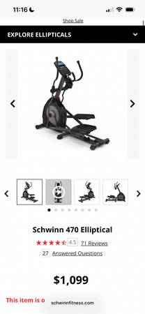 Schwinn 470 Elliptical 1