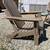 Weathered Wood Plastic Adirondack Chair Set With Small Table 4 thumbnail