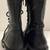 Size: 37EU / 6 US Zara black leather Combat Boots - Studded Tongue EUC 3 thumbnail