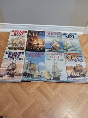 8 RICHARD BOLITHO hardcover books by ALEXANDER KENT 1