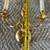 Set of 3 brass wall scones lighting with 2 -arm candelabra + Shades 8 thumbnail