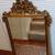 35"×50" Large beveled mirror with ornate gold frame;  3 thumbnail