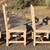 Southwestern Dining Set Glass Top Laser Cut Iron Base & 4 Wood Chairs 18 thumbnail