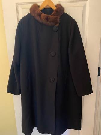 Vintage dress coat, and 3/4 length beaver coat 1