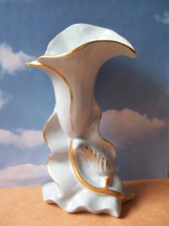 Vintage Princeton China Noveau Calla Lily Vase 1