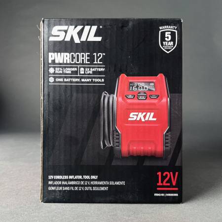 SKIL PWR CORE 12 12V Lithium-Ion Cordless Air Inflator Digital Gauge 1