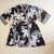 ROBE Intimates Black Ivory Floral Women's L/XL Morgan Taylor 2-pockets 1 thumbnail