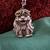 Pewter Big Eyed Puppy Pendant Signed JJ Jonette Jewelry with Moveable 3 thumbnail