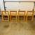 Mid Century Modern Set of 4 Vintage Romanian Folding Chairs 15 thumbnail