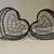 Heart Shaped Metal Wire Nesting Baskets Vintage Style Storage Baskets/ 3 thumbnail
