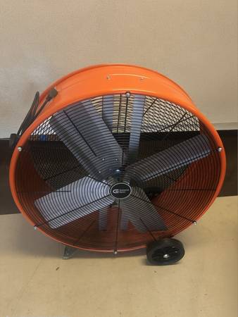 Industrial floor drum fan by Commercial Electric 1