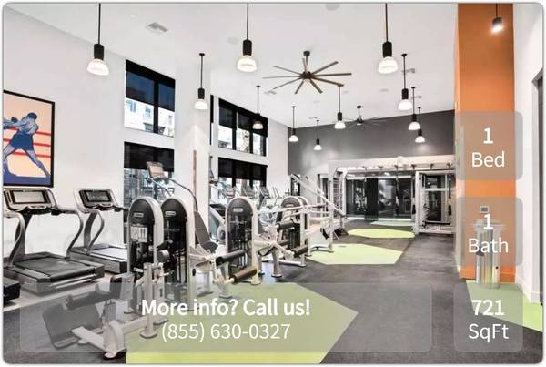 Comfort, convenience and unmatched amenities. 1 BR/1 BA, 721 SqFt 1