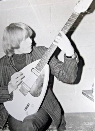 Rolling Stones Brian Jones Framed Print  - Vox guitar 1