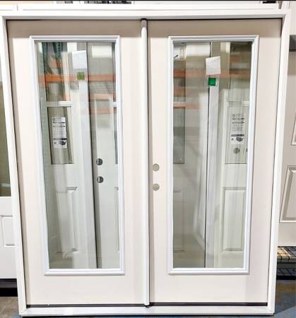 New 72" Full Glass RH Inswing Fiberglass Exterior French Door 1