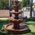CEMENT WATER FOUNTAIN  (7-1/2 FEET TALL) 6' FOOT WIDE POND 15 thumbnail