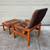Domino Mobler teak Danish Modern lounge chair ottoman mid century 10 thumbnail