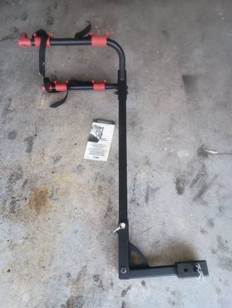 Bicycle rack for 2 bikes for trailer hitch. 1