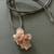Raw Arogonite Wire Wrapped Pendant Necklace 1 thumbnail