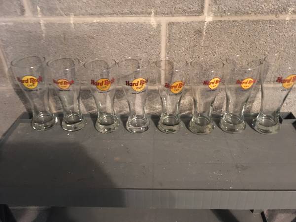 Hard Rock Cafe Pilsner Beer Glasses 1