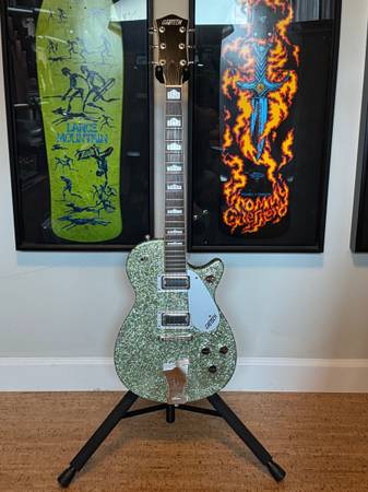 Gretsch 6114 New Jet Electric Guitar with custom Marty Bell finish 1