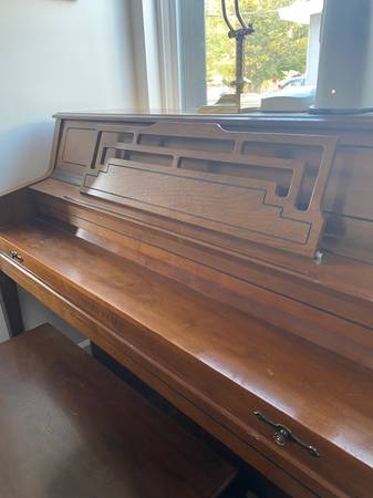 Young Chang Upright Piano and Bench - Must Pick Up 1