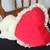 Sleeping White Bear on Heart-Shaped Laced Pillow 3 thumbnail