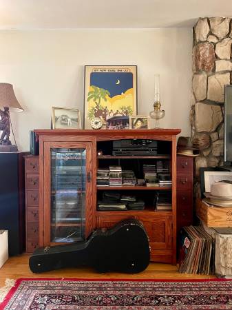 Mission Style Entertainment Center 1