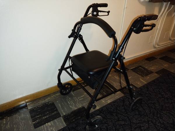 Equate Rolling Walker for Seniors, Rollator with Seat and Wheels 1