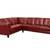 New mahogany red sectional couch / free delivery 1 thumbnail
