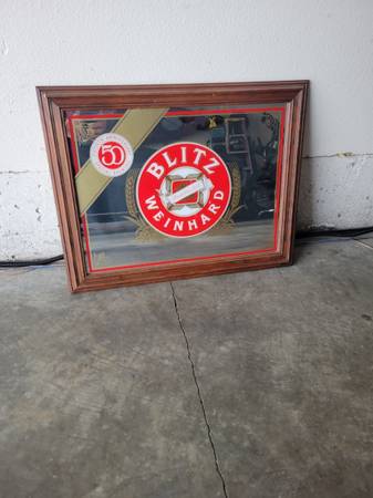 Blitz mirror beer sign - $20 (Sublimity)63435592017795121