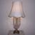 VINTAGE CUT CRYSTAL LAMP WITH DANGLING CRYSTALS 1 thumbnail