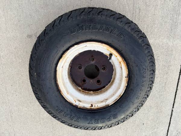 20.5X8x10 ATV, Snowmobile spare tire and rim trailer tire 1