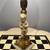 Vintage Brass & Marble Cherub Table Lamp w/ Tiffany Style Lampshade 2 thumbnail