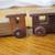 unique Holzkunst miniature 5 pc.wooden train set; vintage 3 thumbnail