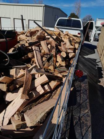 Split seasoned pecan or oak firewood 1