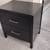 Black Nightstand 2 Drawer Dresser 2 thumbnail