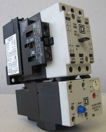 Square D 63 Amp Motor Starter Contactor PF3.11 120V Coil with Overload 1