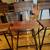Solid reclaimed wood and gunmetal counter stools (3) 2 thumbnail