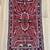 Red/Blue/White Persian Wool Rug with Pad. Geometric Design 2 thumbnail
