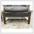 Vintage Chippendale Style Black Leather Arm Chair + Ottoman, Set 11 thumbnail