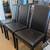 Set of 2 Modern Brown Leather Dining Chairs 1 thumbnail