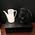 2 Glossy Ceramic Stoneware PITCHERS… Black 9.5” T x 9” W … White 8 Inche 1 thumbnail